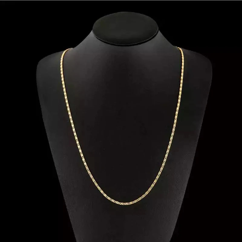 Fashion 18k Gold Silver Necklace