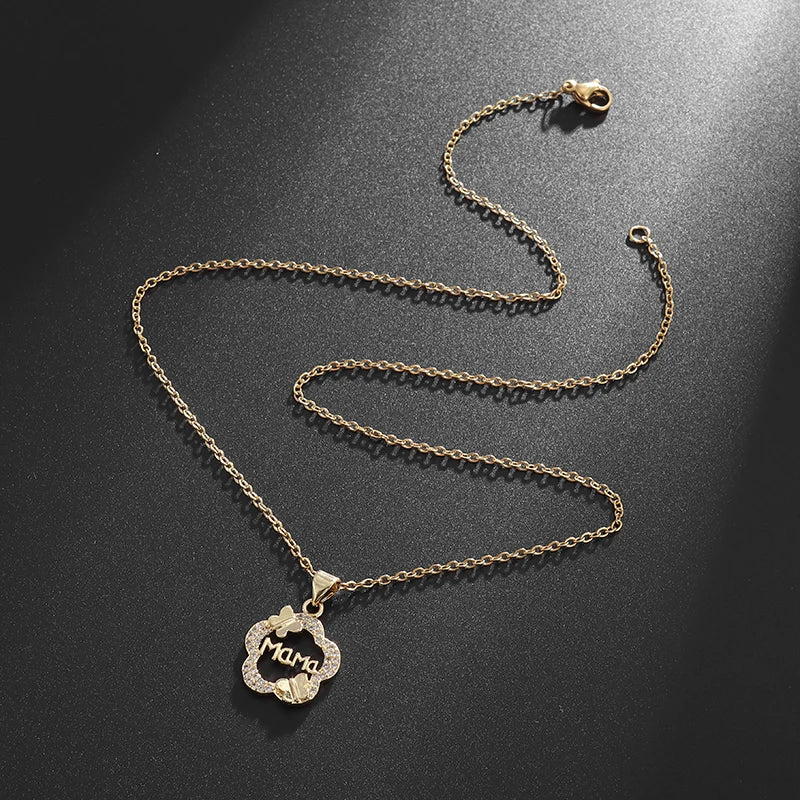Women Exquisite Zircon Butterfly Necklace
