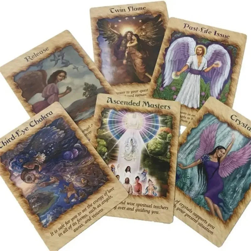 44 tarjetas de oráculo de ángel.