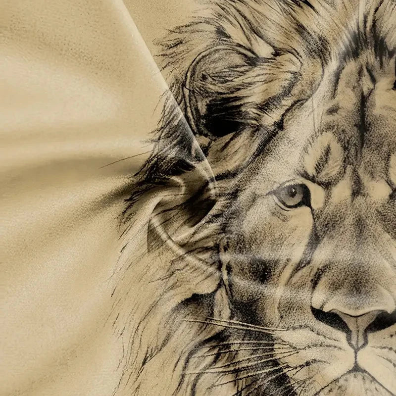 Men Lion Stretch T-shirt